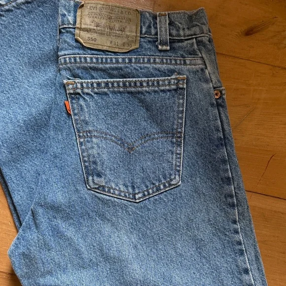 Vintage 70’s Levi’s orange label made in the USA 550 Jeans size 31x30